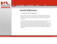 Tablet Screenshot of kl-logistik.de